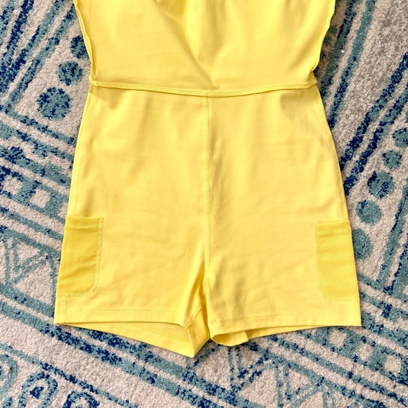 SOLD Girlfriend Collective Skort in Lemon - Picture 6 of 9